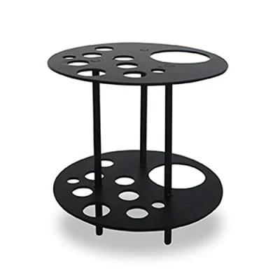 Image of Design Letters Flower Holder Insert for Porcelain Cup &amp; Favourite (Black) Painted Steel, Easy to use, It Contains 10 Holes in Different Sizes fit Various of stalks