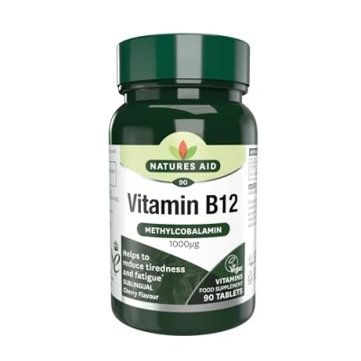 Image of Natures Aid Vitamin B12 Tablets 1000ug Pack of 90