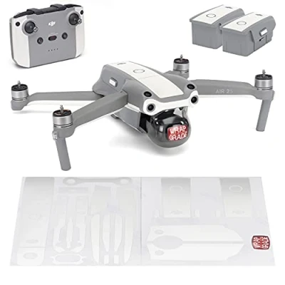 Image of Wrapgrade Skin compatible with DJI Air 2S Accent Color B (MADAGASCAR PEARL)