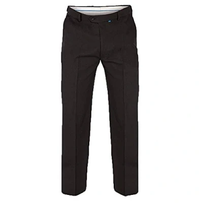 Image of Duke D555 Mens Max Adjustable Waist Trousers black 50W x 30L