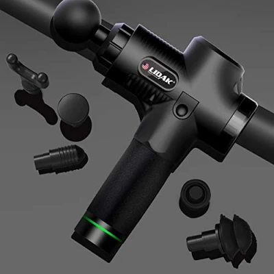 Image of Massage Gun, Deep Tissue Massager, Mini Muscle Gun with 6 Heads,30 Speeds, Quiet Relief Device Percussion Full Body Massager Handheld