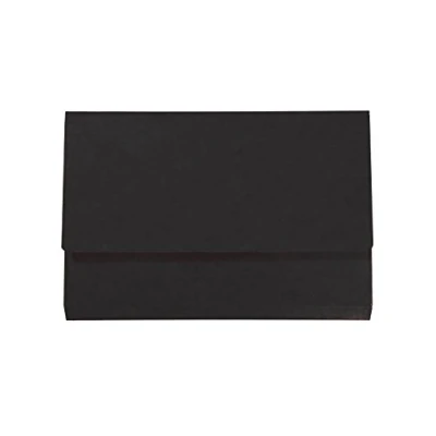 Image of Exacompta Iderama Document Wallets, 265gsm, Foolscap Black, Pack of 10
