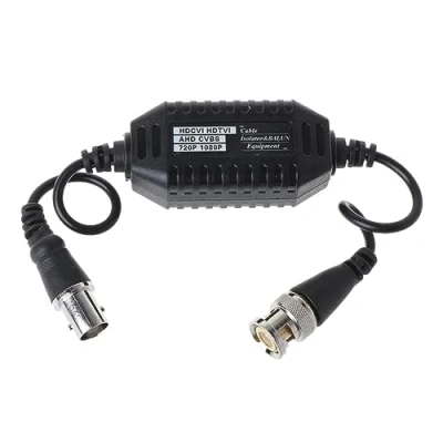 Image of xbiez Passive BNC Male to Female Video Ground Loop Isolators Protect Your CCTV System from Power Cable Interferences