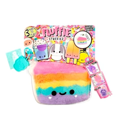 Image of Fluffie Stuffiez Small Collectible Plush Cake Surprise Reveal Unboxing Huggable Ultra Fluff DIY from the Treats Family Tactile Play and Fidget For Kids Ages 4+