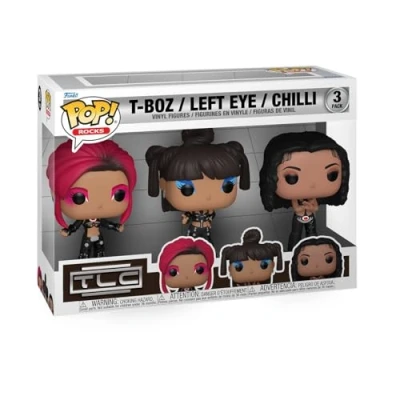 Image of Funko Pop! Rocks: TLC Lisa Left Eye Lopes Scrubs 3PK Collectable Vinyl Figure Gift Idea Official Merchandise Toys for Kids &amp; Adults Music Fans Model Collectors