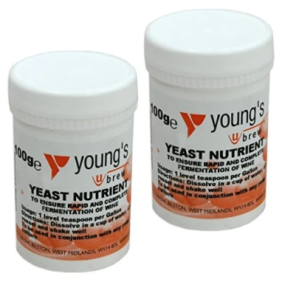 Image of 2x Yeast Nutrient 100g Youngs Home brew Beer &amp; Wine Making Chemicals
