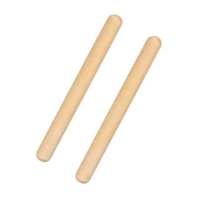 Image of Tabanzhe 1 Pair of Rhythm Sticks Birch Drumsticks for Percussion Instrument Wooden Music Parts Musical Gift Kids Children Beginners Drummers and Enthusiasts