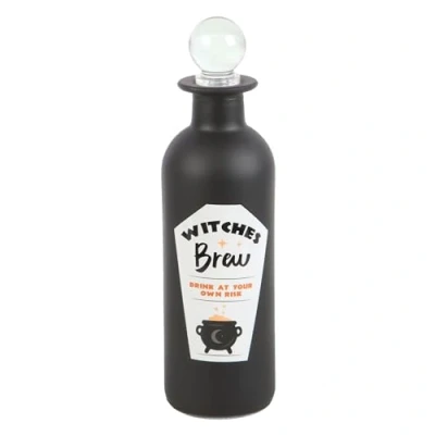 Image of Decorative Witches Brew Glass Potion Bottle Enhances the Aesthetic of Bathroom Decor