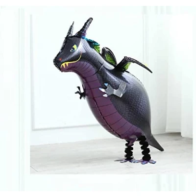 Image of Party Balloons Dragon Jungle Walking Pet Balloon Animal Airwalker Foil Helium Kids Fun Birthday