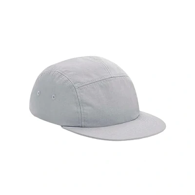 Image of Beechfield® B659 Outdoor 5 Panel Camper Cap Light Grey