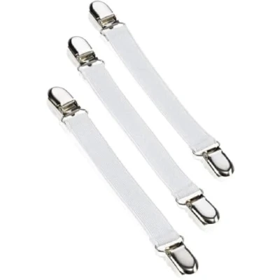 Image of Leifheit Ironing Board Cover Tension Clips, Helps Hold in Place, Set of 3, Size 16 35 cm