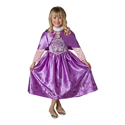 Image of Rubie&#039;s 640085M Official Disney Princess Rapunzel Winter Childs Costume size Medium 5 6 years, Height 116 cm