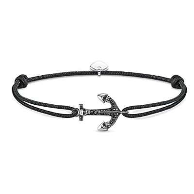 Image of Thomas Sabo Women&#039;s Silver Bracelet of 20cm, Sterling Nylon, No Gemstone