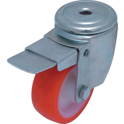 Image of Atlas Workholders 125mm B/H Swivel Castor (Zinc) P/N Wheel Brake