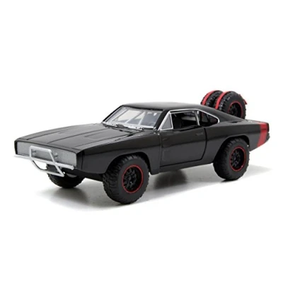 Image of Jada JA97038 Charger R/T Off Road Fast And Furious 7 1:24 F7 1970 Dodge, Black/Red