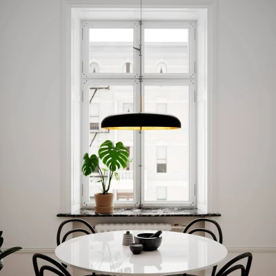 Image of By Rydéns Shelby hanging light black/gold inside