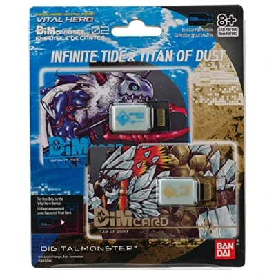 Image of BANDAI NAMCO Entertainment 87802 VM Pack Digimon Electronic Pet, Dim Card Park Infinite Tide &amp; Titan of Dust