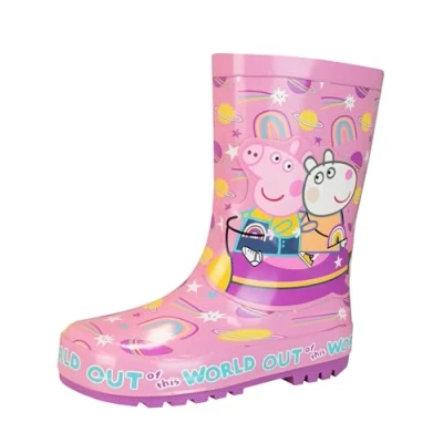 Image of Peppa Pig Girls Wellington Boots Pink 6