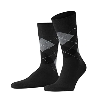 Image of Burlington Men&#039;s King M SO Cotton Patterned 1 Pair Socks, Grey (New 3985) new eco friendly, 11 14