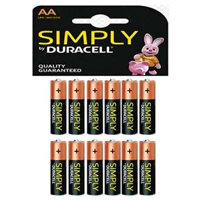 Image of Duracell Simply Long Life Premium Batteries 1.5V Alkaline 12 Per Pack
