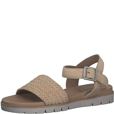 Image of s.Oliver Women&#039;s 5 28121 20 Sandal, Desert, 7.5 UK