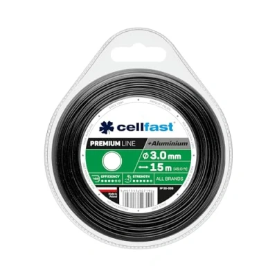 Image of Cellfast Trimmer line Premium Round 3.0mm x 15m, Reinforced with Aluminum Particles, 35 036