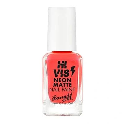 Image of Barry M Cosmetics Hi Vis Neon Matte Nail Paint, Red Frenzy
