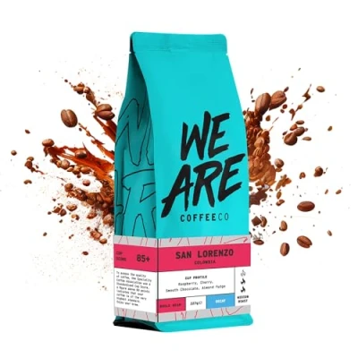 Image of Coffee Beans 227g Bag, Whole Bean Coffee, Colombian Decaf Beans, 100% Arabica, Medium Roast Speciality (We Are Co)