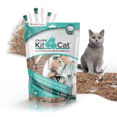 Image of Kit4Cat 2lb Hydrophobic Litter at Home Cat Urine Sample Collection Kit 1 bag