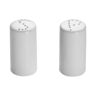 Image of Maxwell &amp; Williams Salt and Pepper Set White Basics Round