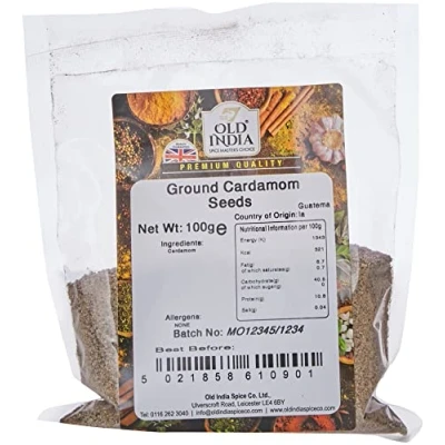Image of Old India Ground Cardamom Seeds 100g