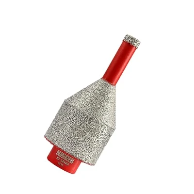 Image of DT DIATOOL Diamond Core Bit Diameter 10 35mm Milling Chamfer Integrated for Enlarging Polishing Holes on Porcelain Ceramic Granite Marble Countertop M14 Thread