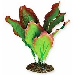 Image of Aqua One Silk Aquarium Plant Amazon Red and Green 30cm