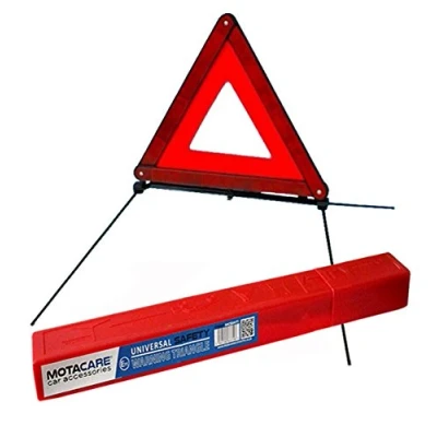 Image of Motacare® Warning Triangle for Breakdown Roadside Emergency Hazard, EU Driving Legal Standard Cars Vans Trucks, Storage Case Included