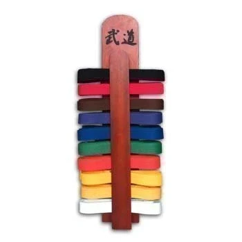 Image of Martial Arts Budo Kanji 10 belt Display Stand