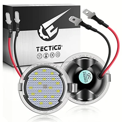 Image of TECTICO LED Puddle Light SMD 6000K White Canbus Wing Mirror Lights Compatible with Ford Mondeo MK5 Ranger Edge Explorer Fusion, 2 Lamps