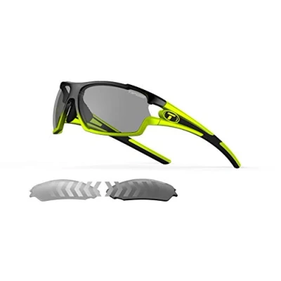 Image of Tifosi Amok Single Lens Eyewear Race Neon/Fototec Smoke