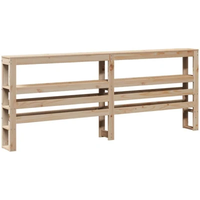 Image of vidaXL Headboard with Shelves 180 cm Solid Wood Pine
