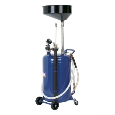 Image of Sealey Mobile Oil Drainer with Probes 90L Air Discharge