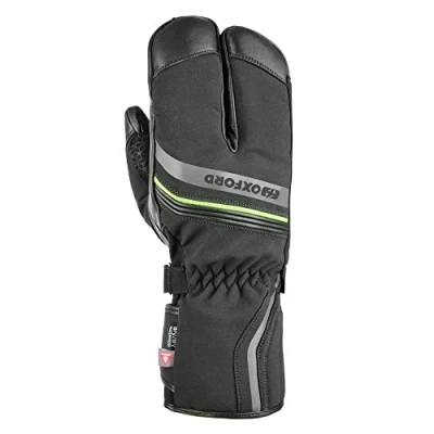 Image of Oxford GM216201XL Polar 1.0 Motorcycle Gloves, XL, Black/Fluo
