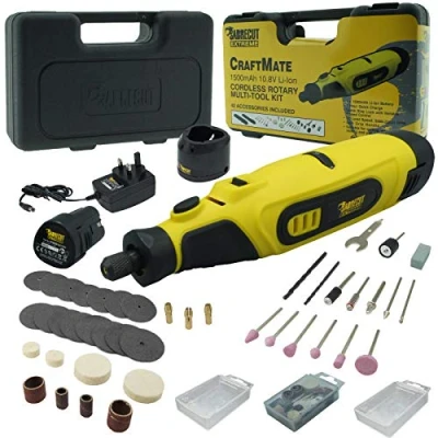 Image of SabreCut CraftMate SCMG002UK Lithium Ion 10.8v Cordless Rotary Tool Multipurpose with 42 accessories included
