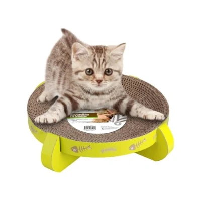 Image of PAWISE Cat Scratcher Cardboard Reversible Refill Lounge (34.5 x 34.5 9CM)
