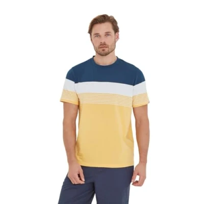 Image of TOG24 Farndon Men&#039;s T Shirt. Crafted from Sustainable Cotton Blend Ensuring It&#039;s an Eco Friendly Choice. Pair with Jeans, Chinos or Shorts for A Classic Casual Summer Look This Mens