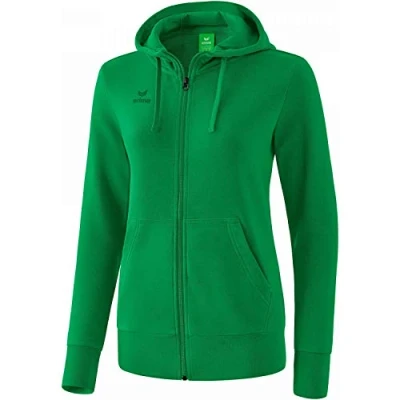 Image of Erima Hooded Sweat Jacket Emerald, 34