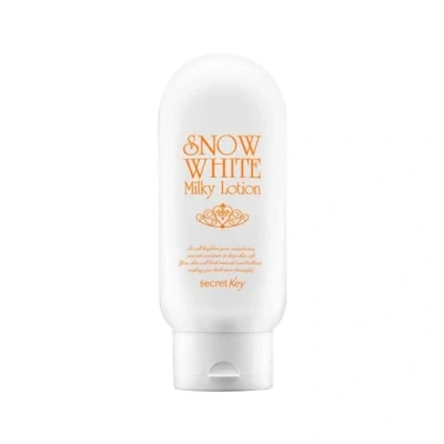 Image of [SECRET KEY] Snow White Milky Lotion 4.06 fl.oz. (120g) Radiance and Moisturizing for Face Body, Hyaluronic Acid &amp; Aloe Vera Green Tea Extract Soothe Skin