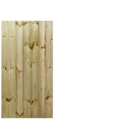 Image of Bespoke Custom Made To Measure upto HEIGHT: 5ft (150cm High) Tongue &amp; Groove Semi Braced Flat Top Pathway Garden Pedestrian Gate [Width 75CM Hinge Pack Option Removed