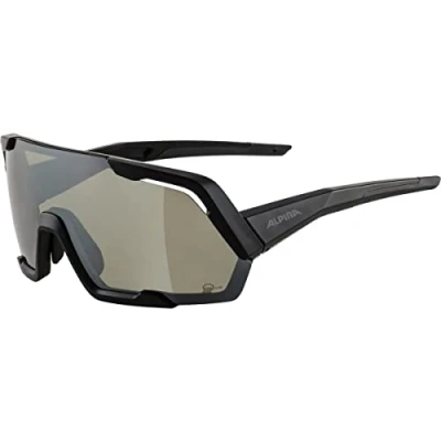 Image of ALPINA Unisex Adult, ROCKET Q LITE sports glasses, black matt, One Size