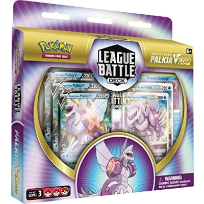 Image of Pokémon TCG: Origin Forme Palkia VSTAR League Battle Deck (60 Card Ready to Play Deck, 3 Foil V Cards &amp; 2 Cards)