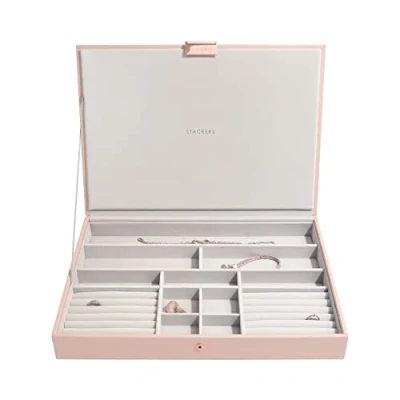 Image of Stackers Blush Pink Supersize Jewellery Box Lid