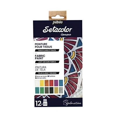 Image of Pebeo 757481 Setacolor Explorer Set, Assorted, 12X20ML